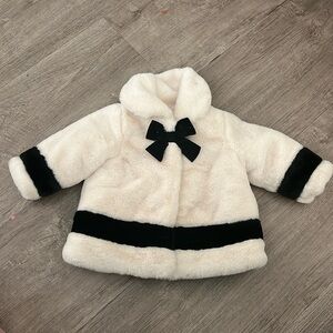 Faux fur baby jacket
